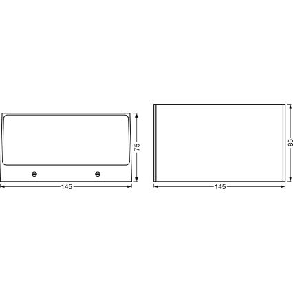 Ledvance -  Applique da esterno LED RGBW dimmerabile  SMART+ BRICK LED/14W/230V Wi-Fi IP44