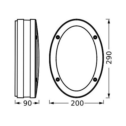 Ledvance - Applique da esterno ORBI 2xE27/18W/230V IP65