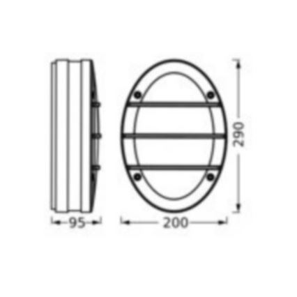 Ledvance - Applique da esterno ORBICK 2xE27/18W/230V IP65