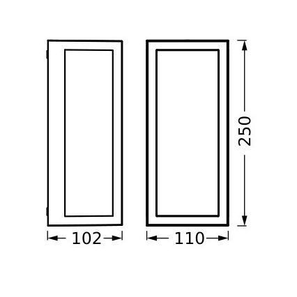 Ledvance - Applique da esterno RADO 1xE27/18W/230V IP65