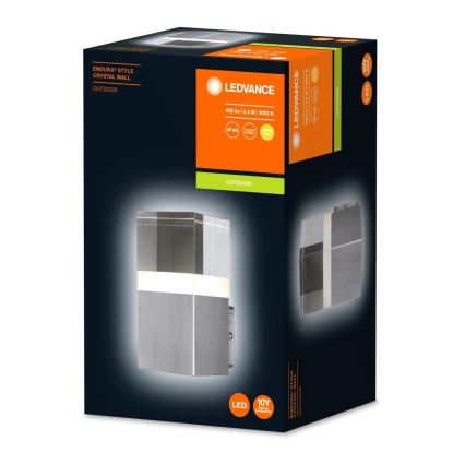 Ledvance - Applique da parete per esterni LED CRYSTAL LED/4,5W/230V IP44