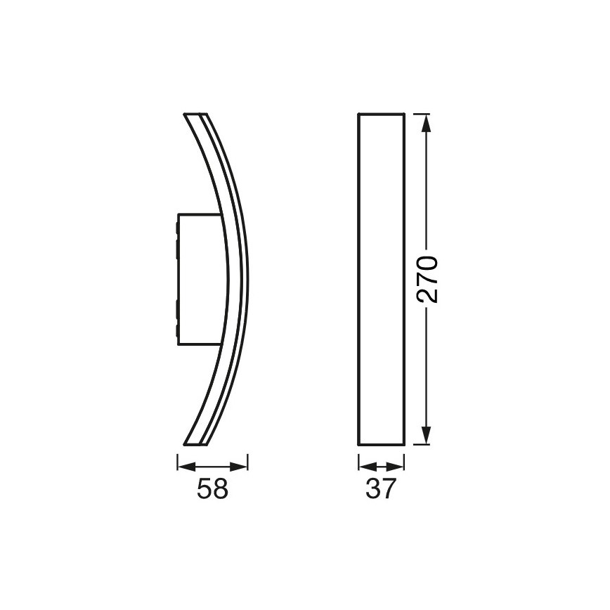 Ledvance - Applique LED da esterno BOW LED/7W/230V IP54