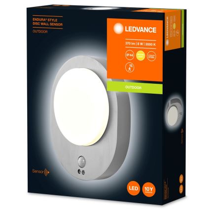 Ledvance - Applique LED da esterno con sensore DISC LED/8W/230V IP44