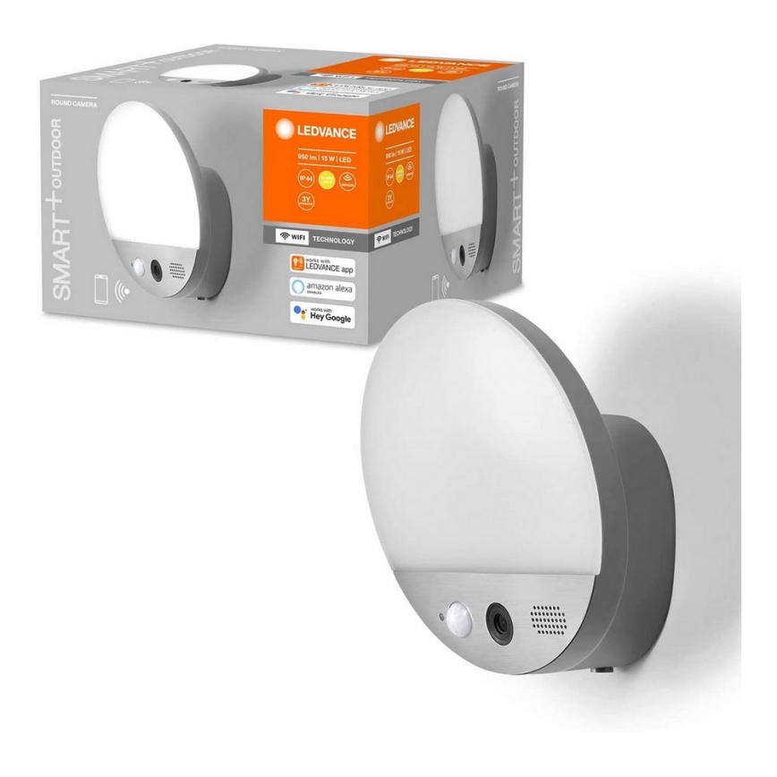 Ledvance- Applique LED con sensore e telecamera SMART+ 15W/230V Wi-Fi IP44