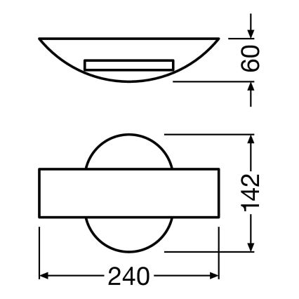 Ledvance - Applique LED da esterno SHIELD LED/11W/230V IP44