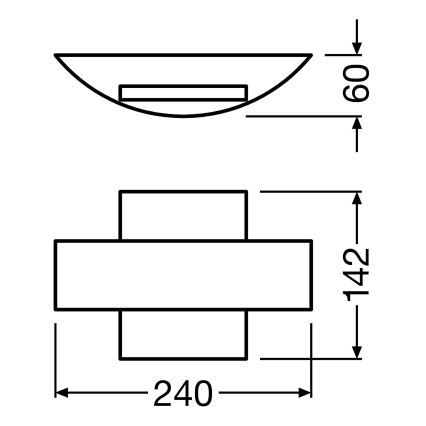 Ledvance - Applique LED da esterno SHIELD LED/11W/230V IP44