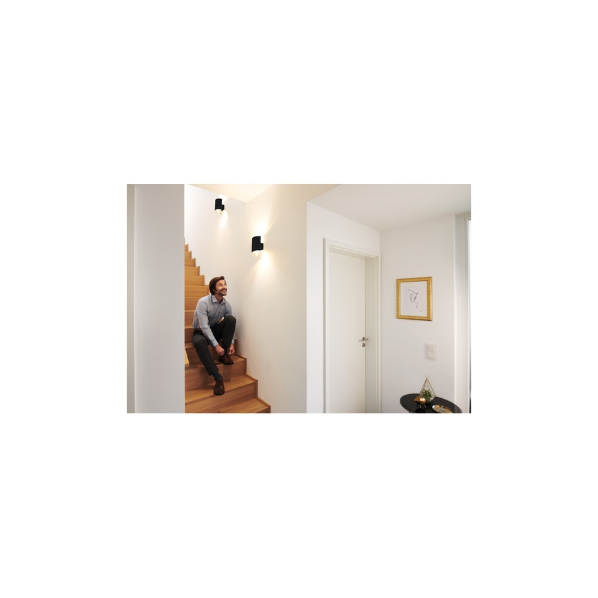 Ledvance - Applique LED dimmerabile SMART+ TWIST LED/12W/230V 3000-6500K Wi-Fi nero