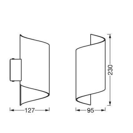 Ledvance - Applique LED dimmerabile SMART+ TWIST LED/12W/230V 3000-6500K Wi-Fi bianca