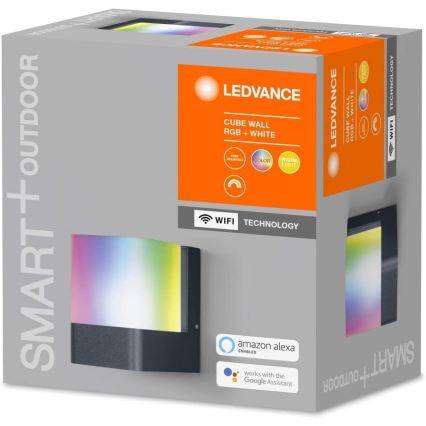 Ledvance - Applique LED RGB da esterno SMART+ CUBE LED/9.5W/230V IP44 Wi-Fi