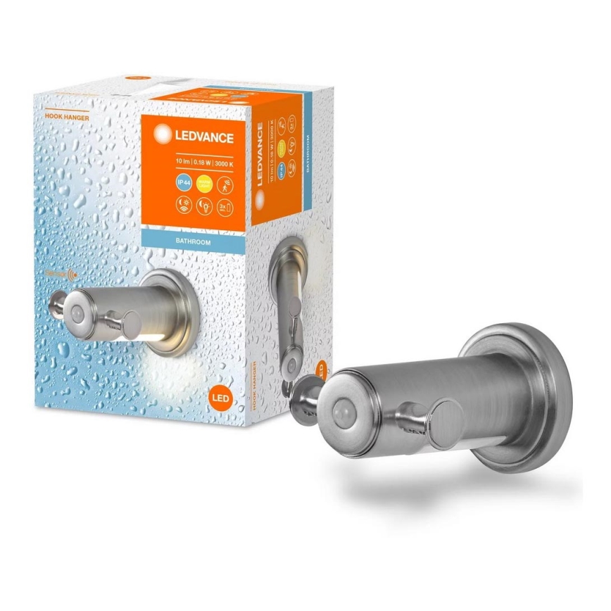 Ledvance - Bagno muro appendino con LED retroilluminazione IP44 3xAAA