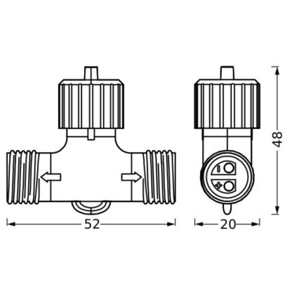 Ledvance - da esterno connector ENDURA 24W/12V IP67