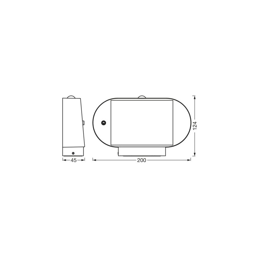 Ledvance - Lampada da parete solare LED con sensore di movimento e crepuscolare ENDURA STYLE LED/4W/3,7V 2000 mAh IP44