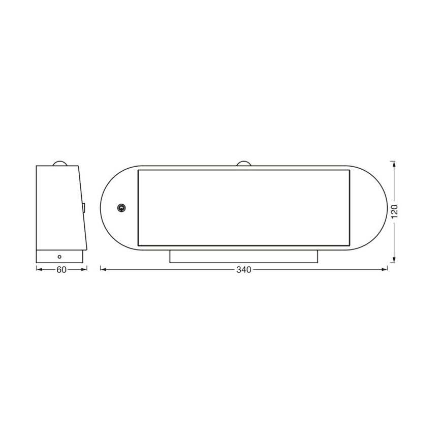 Ledvance - Lampada da parete solare LED con sensore di movimento e crepuscolare ENDURA STYLE LED/6W/7,4V 2000 mAh IP44