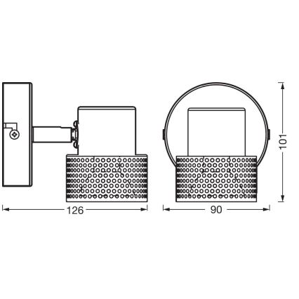 Ledvance - Faretto LED DECOR CORK 1xGU10/3,4W/230V