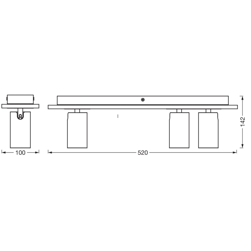 Ledvance - Faretto LED DECOR MERCURY 3xGU10/3,4W/230V