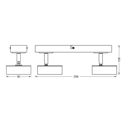 Ledvance - Faretto LED DECOR PLUTO 2xLED/4,8W/230V