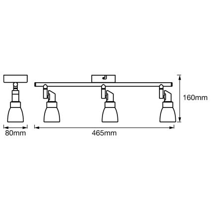 Ledvance - Faretto LED SPOT 3xG9/2W/230V