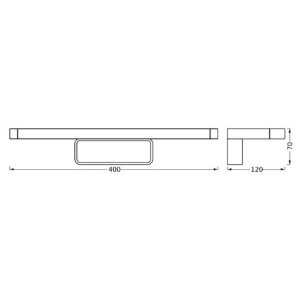 Ledvance - Illuminazione a LED per specchi da bagno DISC BAR LED/7W/230V 3000/4000K IP44