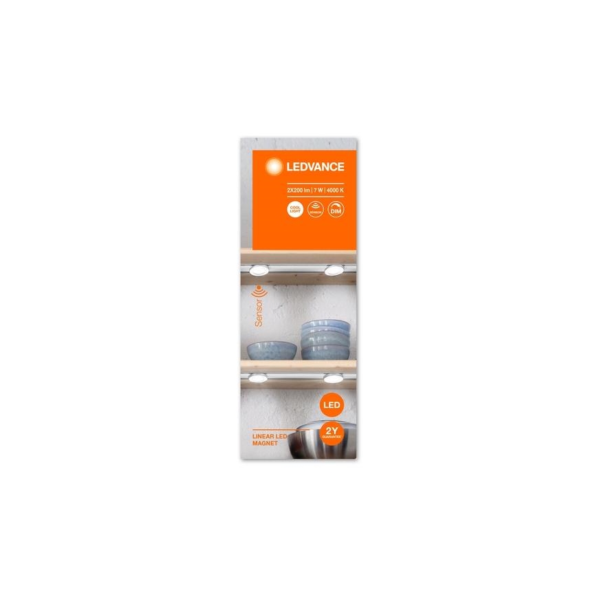 Ledvance - Illuminazione per mobili LED dimmerabile con sensore LINEAR 2xLED/3,5W/230V