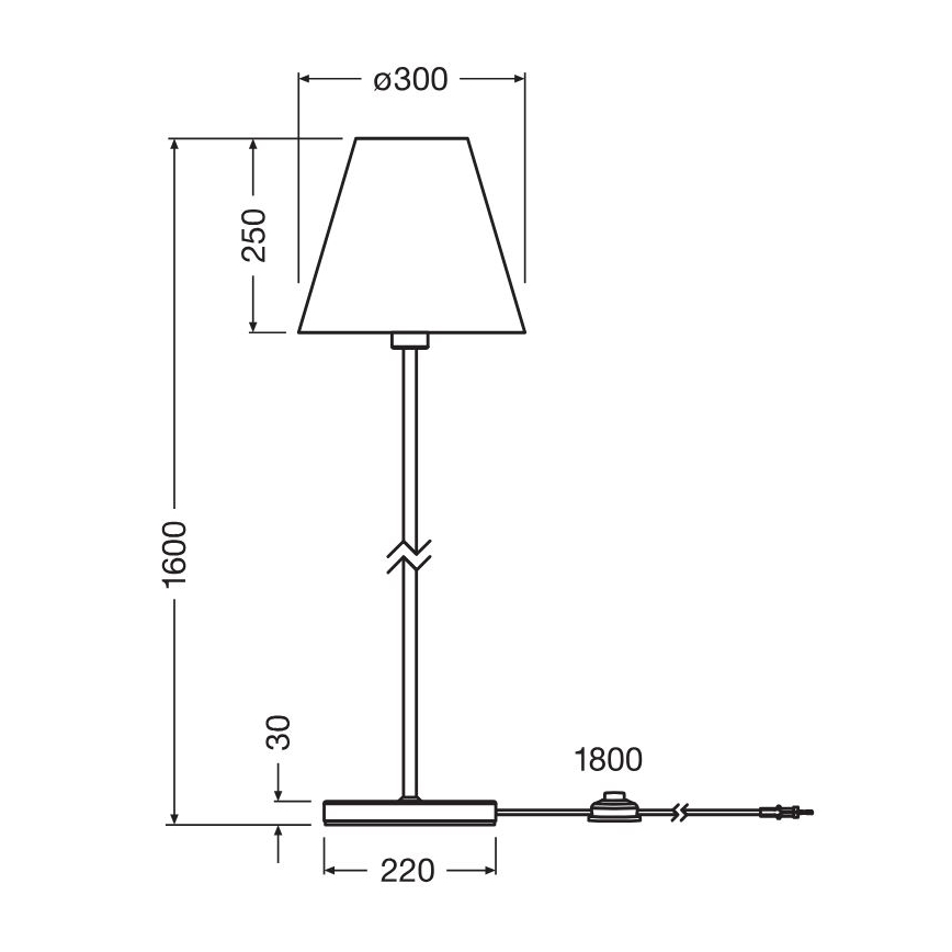 Ledvance - Lampada con piedistallo DECOR RAFFIA 1xE27/15W/230V bastone di rafia