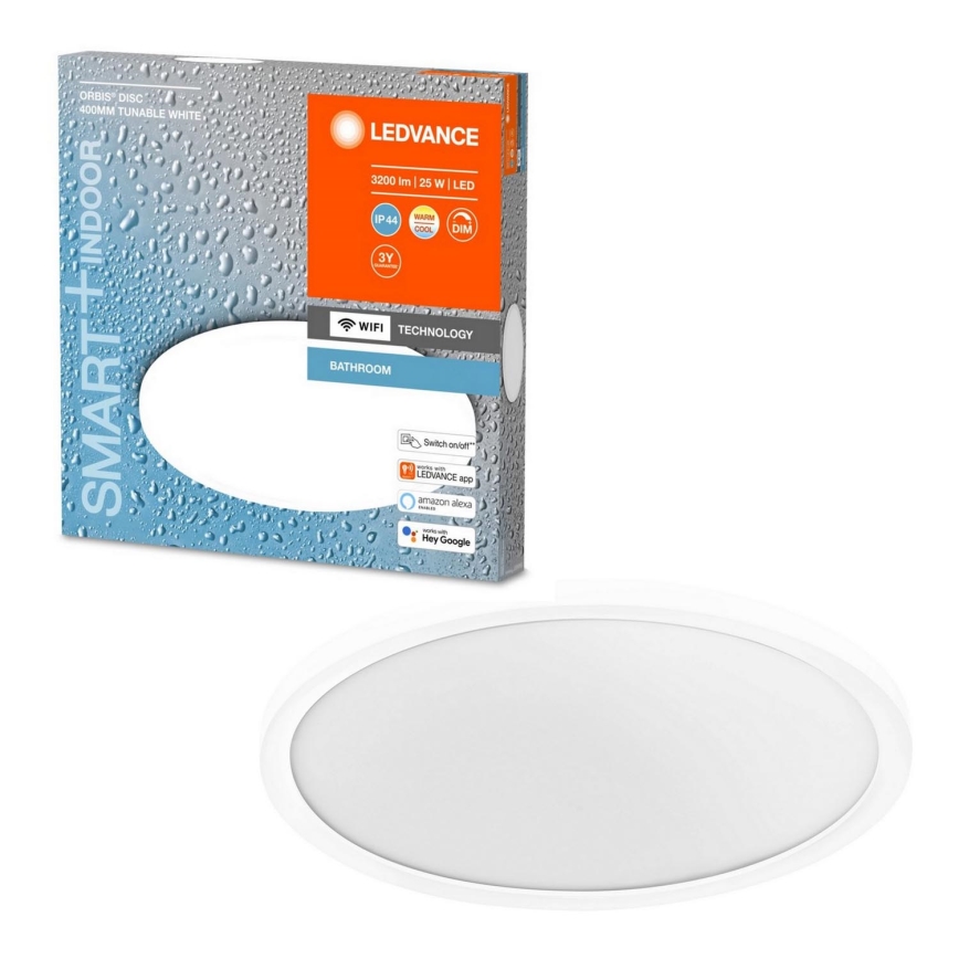 Ledvance - Lampada da bagno LED Dimmerabile SMART+ DISC LED/25W/230V 3000-6500K Wi-Fi IP44