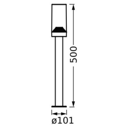 Ledvance - Lampada da esterno AMBER 1xE27/20W/230V IP44