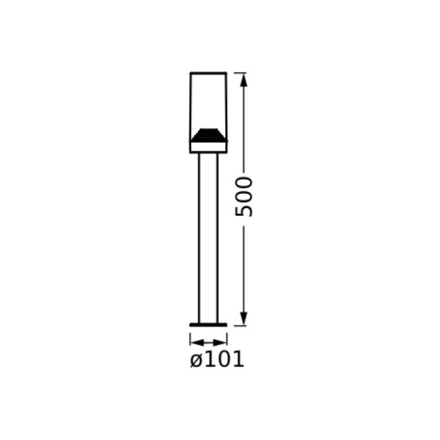 Ledvance - Lampada da esterno AMBER 1xE27/20W/230V IP44