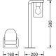 Ledvance - Lampada da esterno CASCADE 1xE27/25W/230V IP44 50 cm