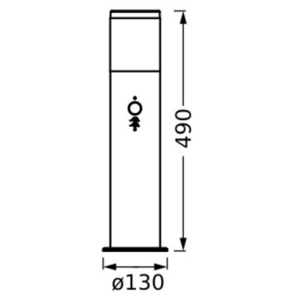 Ledvance - Lampada da esterno con sensore EBRO 1xE27/20W/230V IP44