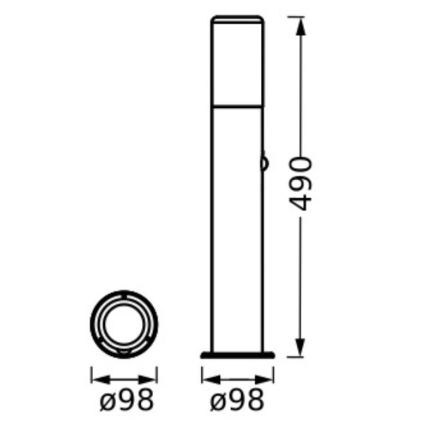 Ledvance - Lampada da esterno con sensore FIGO CYLINDER 1xE27/20W/230V IP44