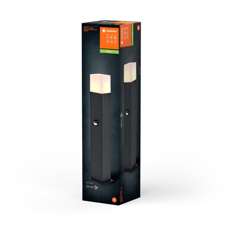 Ledvance - Lampada da esterno con sensore FIGO SQUARE 1xE27/20W/230V IP44