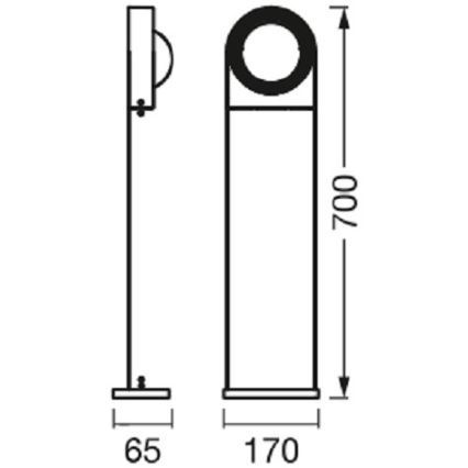 Ledvance - Lampada da esterno LED dimmerabile SWING LED/6,7W/230V IP44 Wi-Fi