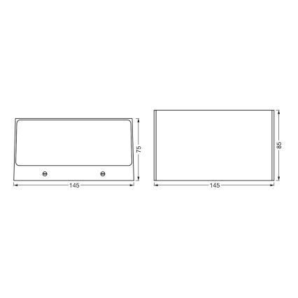 Ledvance - Applique da esterno LED RGBW dimmerabile SMART+ BRICK LED/14W/230V Wi-Fi IP44