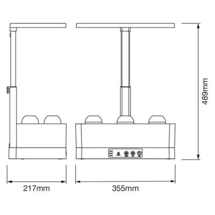 Ledvance - Lampada da interni a LED dimmerabile GARDEN KIT LED/24W/230V