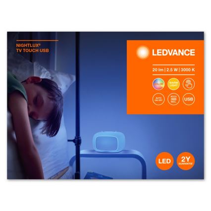 Ledvance - Lampada da notte per bambini LED Touch TOUCH LED/2,5W/5V