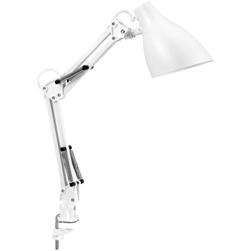 Ledvance - Lampada da tavolo con morsetto PEAR 1xE27/11W/230V bianca