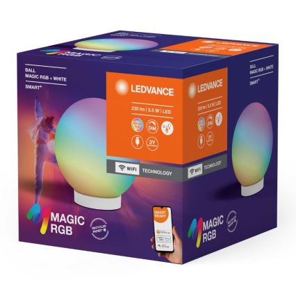 Ledvance - Lampada da tavolo dimmerabile LED RGBW SMART+ MAGIC LED/3,5W/5V 2200-6500K Wi-Fi