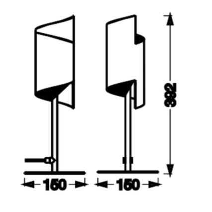 Ledvance - Lampada da tavolo dimmerabile LED SMART+ DECOR TWIST LED/12W/230V 3000-6500K Wi-Fi nero