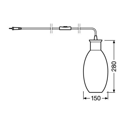 Ledvance - Lampada da tavolo GRAPE 1xE27/40W/230V rosa