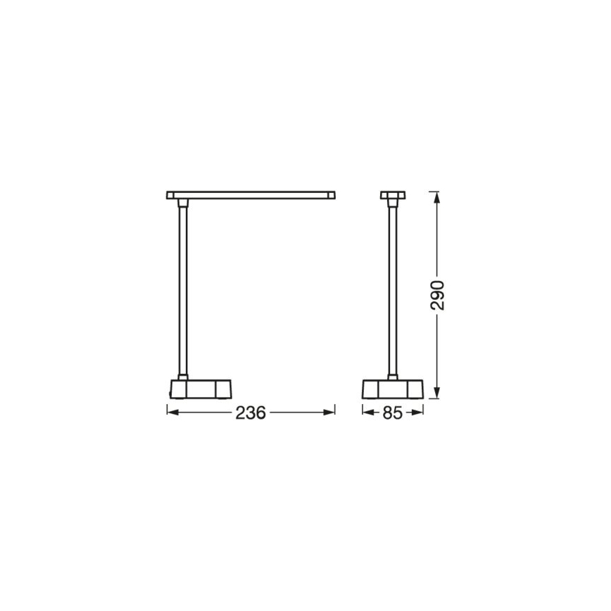 Ledvance - Lampada da tavolo LED dimmerabile con funzione Touch PANAN LED/5,2W/5V 1200mAh