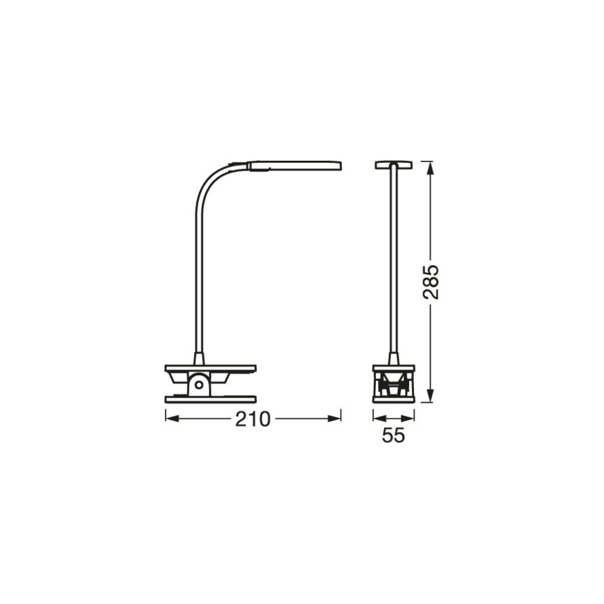 Ledvance - Lampada da tavolo LED dimmerabile con funzione Touch PANAN LED/5,2W/5V 1200 mAh