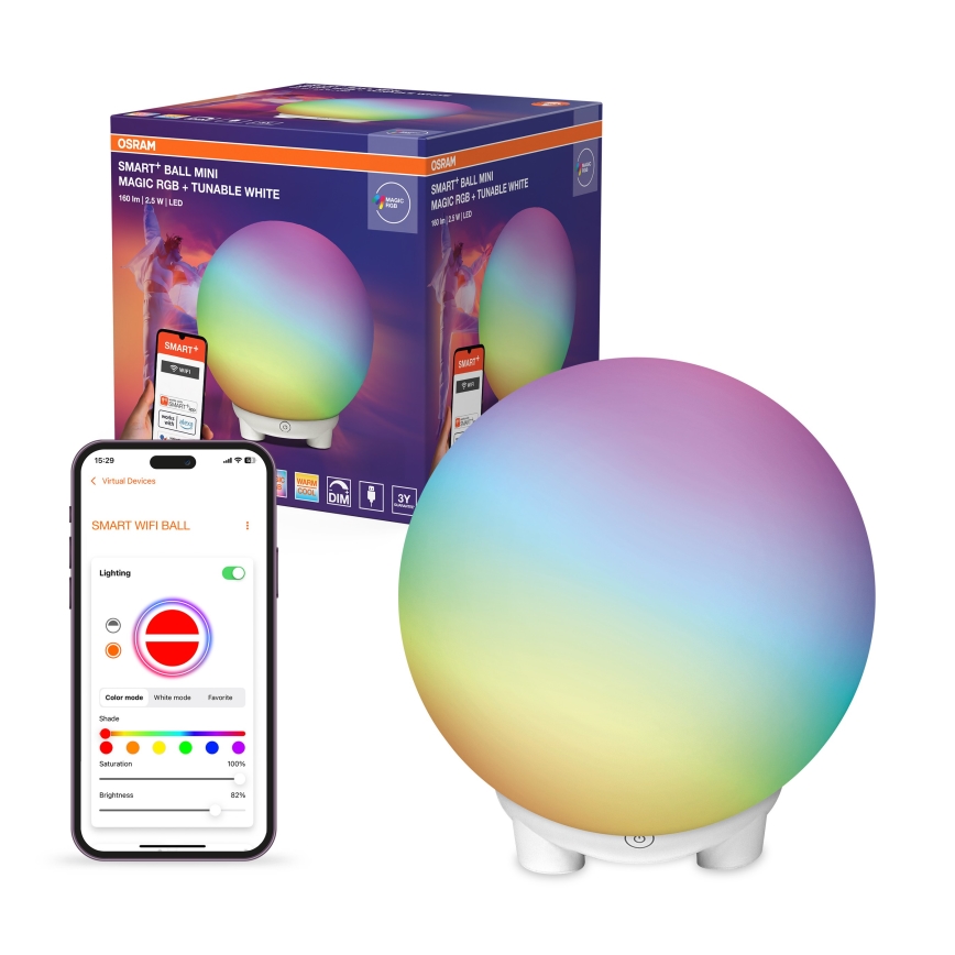 Ledvance - Lampada da tavolo ricaricabile LED RGBW dimmerabile SMART+ MAGIC LED/2,5W/5V 2200-6500K Wi-Fi bianca