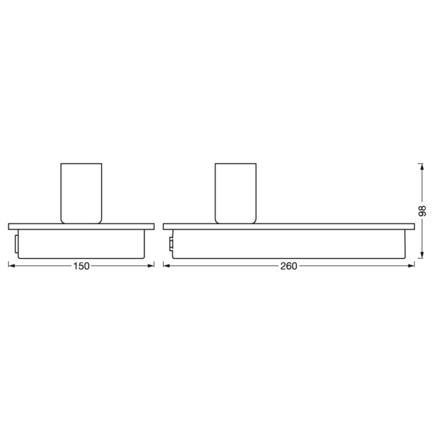 Ledvance - Lampada da tavolo touch con connettore USB DECOR WOOD 1xE27/8W/230V gomma di caucciù