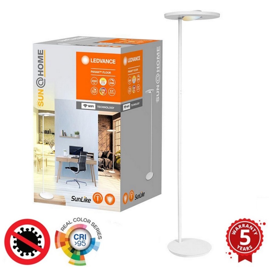 Ledvance - Lampada da terra LED dimmerabile SUN@HOME LED/36W/230V 2200-5000K CRI 95 Wi-Fi