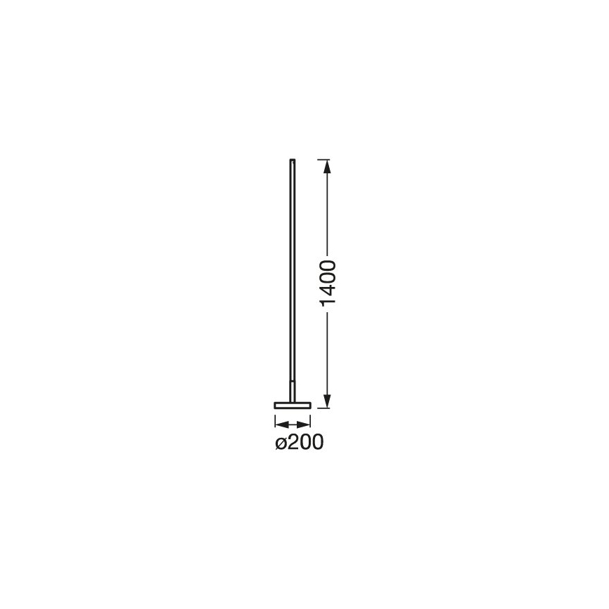 Ledvance - Lampada da terra LED RGBW dimmerabile SMART+ FLOOR LED/14W/230V 2700-6500K Wi-Fi bianco + telecomando