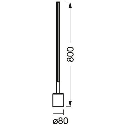 Ledvance - Lampada da terra LED RGBW dimmerabile SMART+ FLOOR LED/8W/230V 2700-6500 Wi-Fi bianco + telecomando