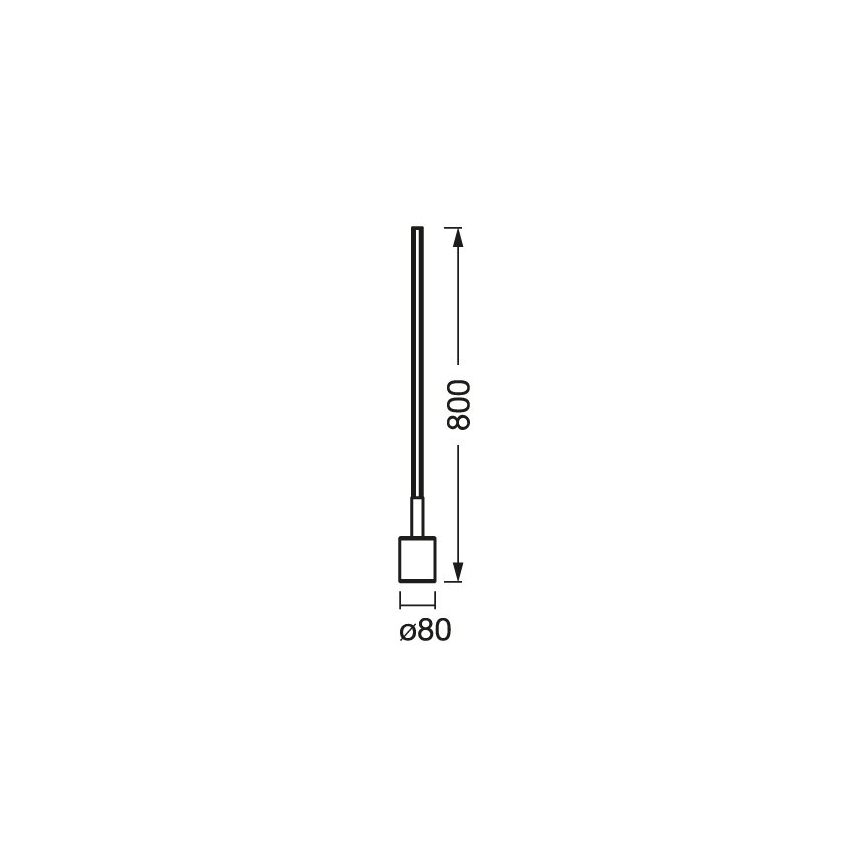 Ledvance - Lampada da terra LED RGBW dimmerabile SMART+ FLOOR LED/8W/230V 2700-6500 Wi-Fi bianco + telecomando
