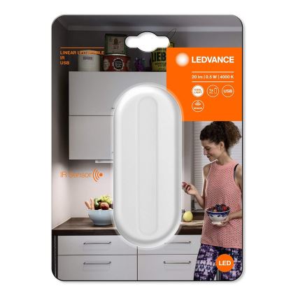 Ledvance - Lampada di orientamento LED con sensore MOBILE LED/0,5W/3,7V 330 mAh CRI 90