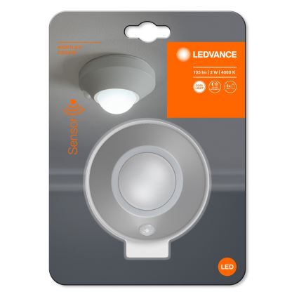 Ledvance - Lampada di orientamento LED con sensore NIGHTLUX LED/1,7W/3xAAA 4000K