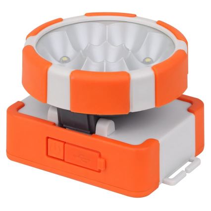 Ledvance - Lampada frontale LED ricaricabile FLASHLIGHT LED/1,5W/5V 1200 mAh